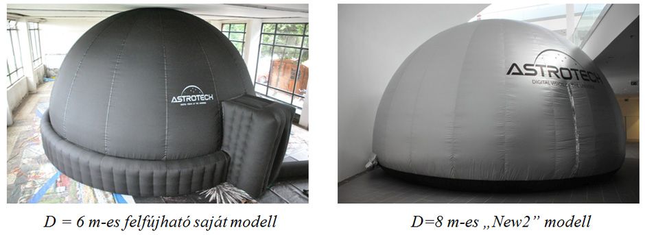 D = 6 m-es felfújható saját modell 