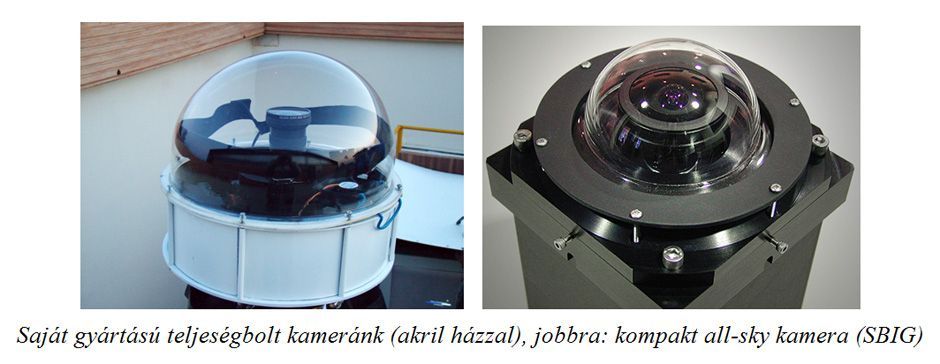 saját gyártású D=3,4 m-es Eurodome kupolánk 