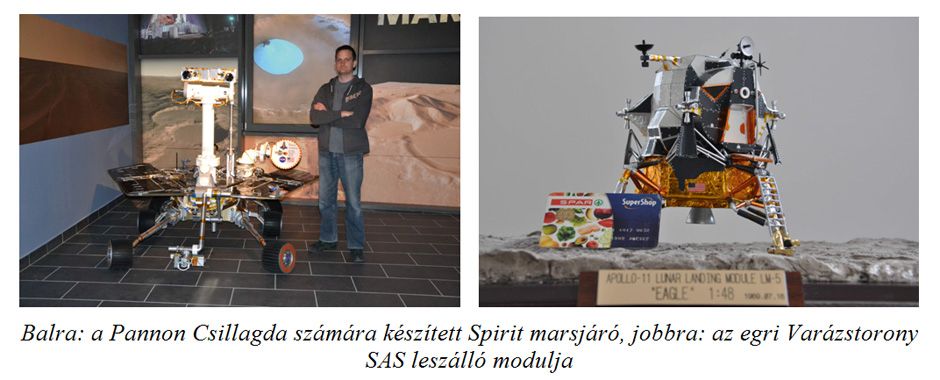 a Pannon Csillagda számára készített Spirit marsjáró