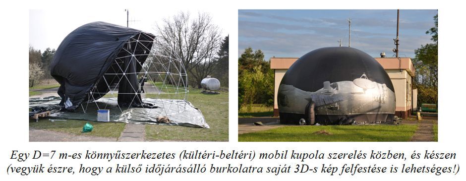 Mobil kupola szerkesztés