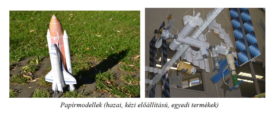 Papírmodellek (hazai, kézi előállítású, egyedi termékek)