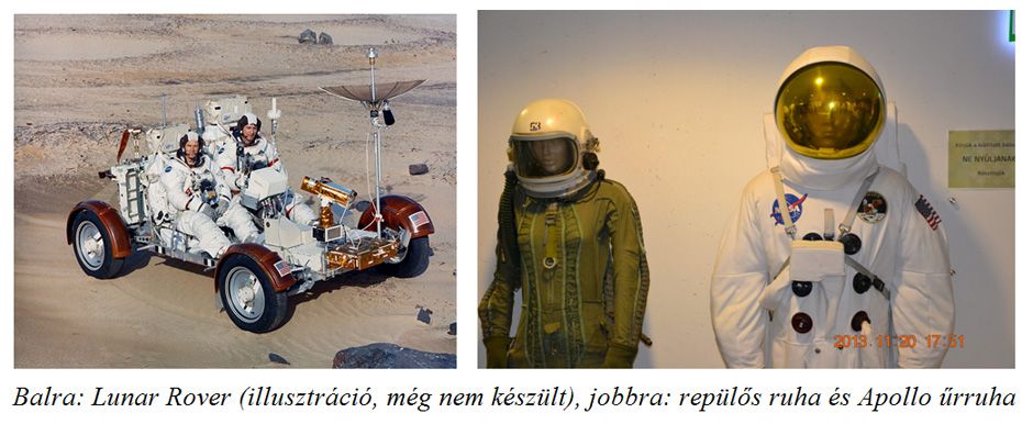 repülős ruha és Apollo űrruha 